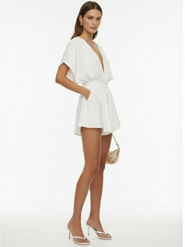 Vestido Curto Marfim Leve