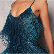 Vestido Curto Noite Pluma