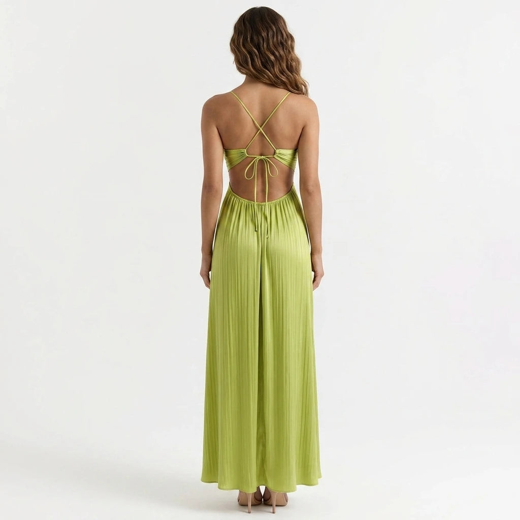 Vestido Longo Verde Aurora