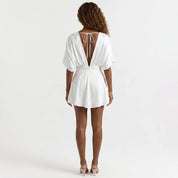 Vestido Curto Marfim Leve