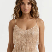 Vestido Curto Noite Pluma