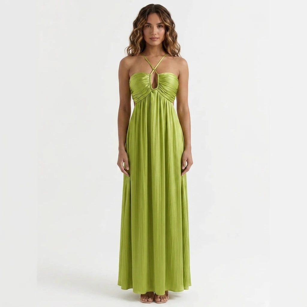 Vestido Longo Verde Aurora