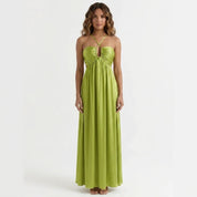 Vestido Longo Verde Aurora