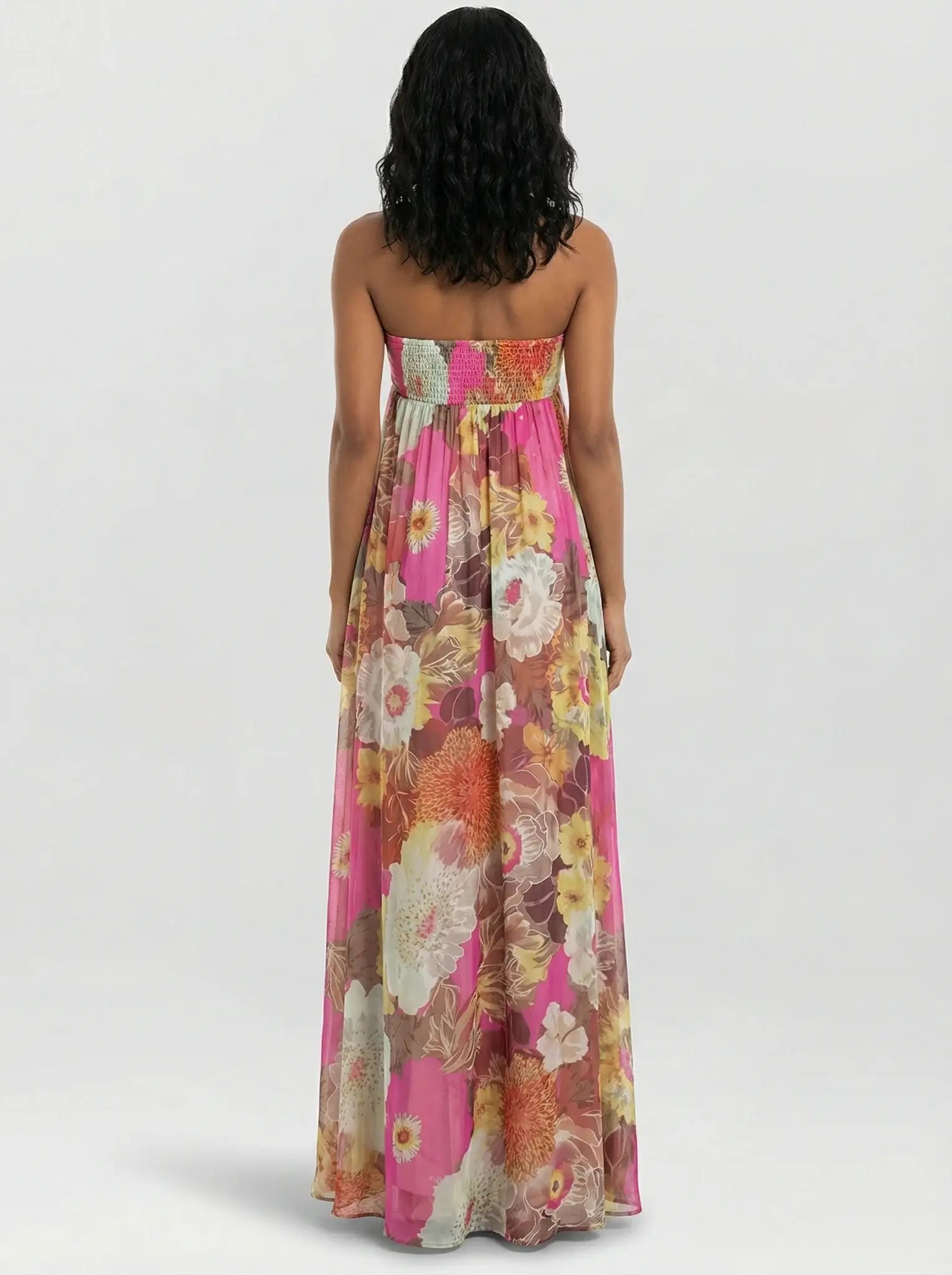 Vestido Longo Jardim Rosé